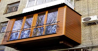 Внешняя отделка балкона Каменск-Уральский цена от 1025 руб. м/2.